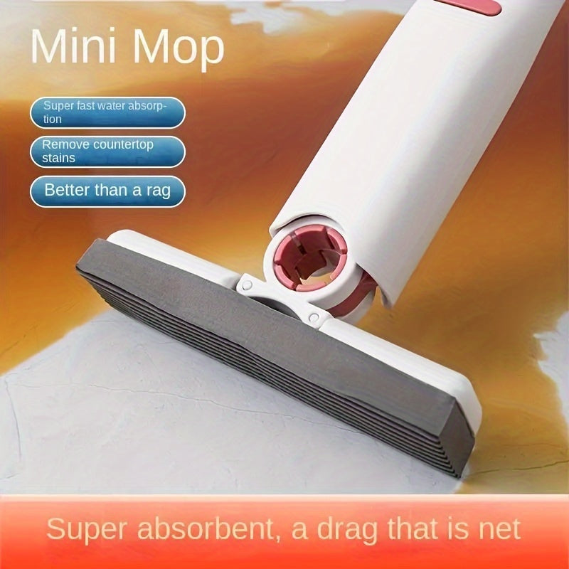 Mini fregona de esponja con cabezal reemplazable, herramienta de limpieza absorbente para superficies