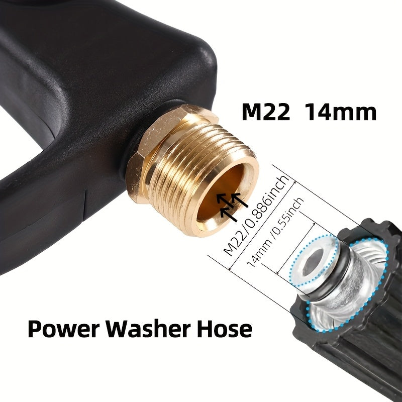 Набор пистолетов высокого давления 3000 PSI с быстросъемным соплом для автомобиля и сада