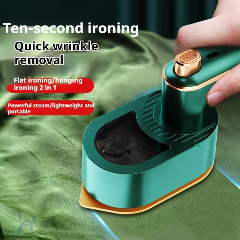 Yangi kelgan mini portativ qo'l steamir, kuchaytirilgan quvvat manbai bilan, 220V-240V Evropa ikki pinli ulagichi, uy va yotoqxona uchun.