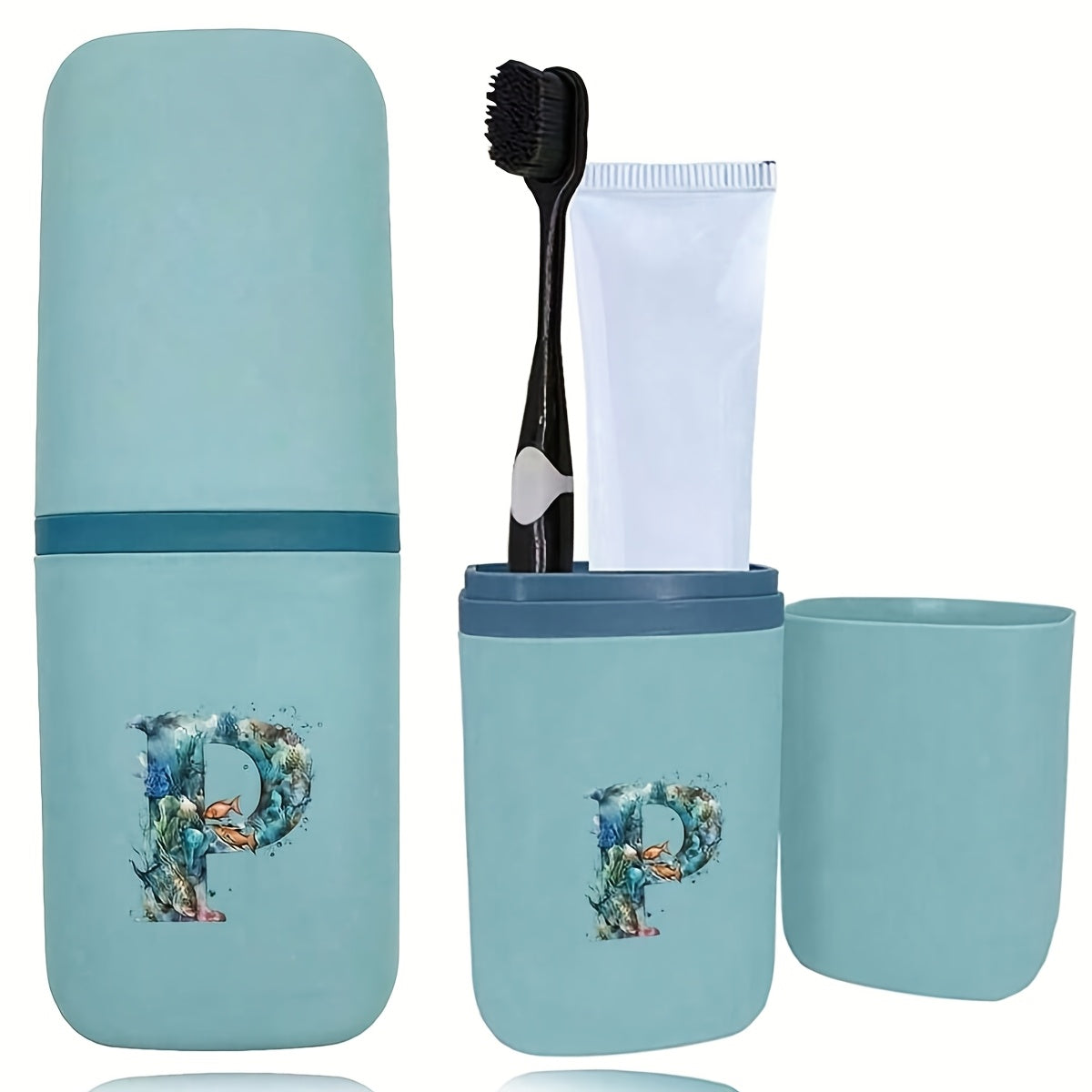 Tish cho'tkasi tutqichlari to'plami hammom aksessuarlari sayohat uchun suv o'tkazmaydigan saqlash qutisi