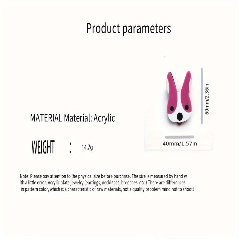 Akril O'rdak Broosh Rasmli Mushuk Pinlar Sumka va Kiyim Aksessuarlari uchun