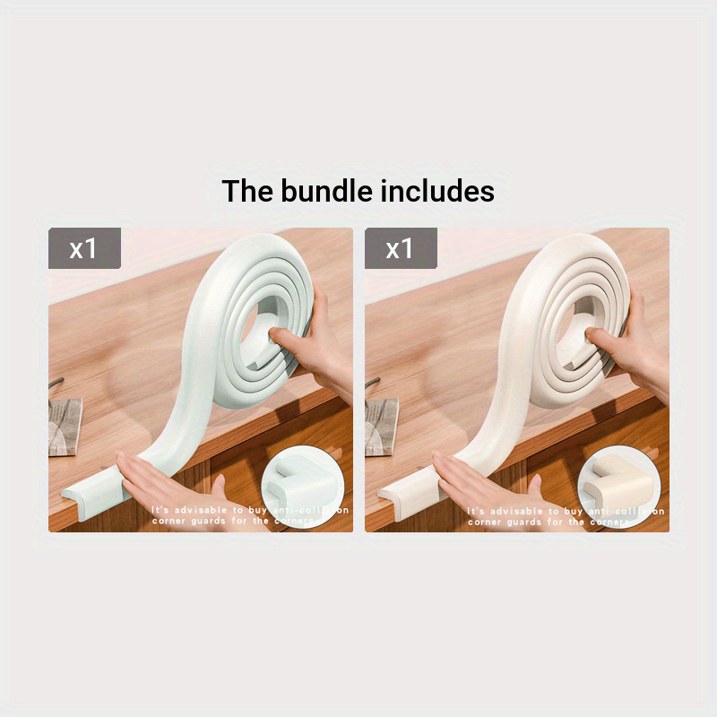 Bolalar uchun xavfsiz 2 metrli to‘qnashuvga qarshi chiziqlar, toksik bo‘lmagan burchak himoyachilari, bolalar yotoq uchun