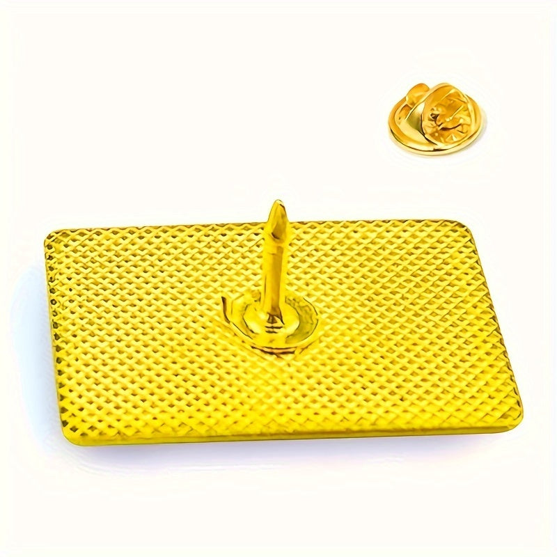 Vintage uslubidagi 20 ta Braziliya bayrog'i emal pinlari, kvadrat qotishma broshlar, ayollar uchun qiziqarli moda aksessuarlar