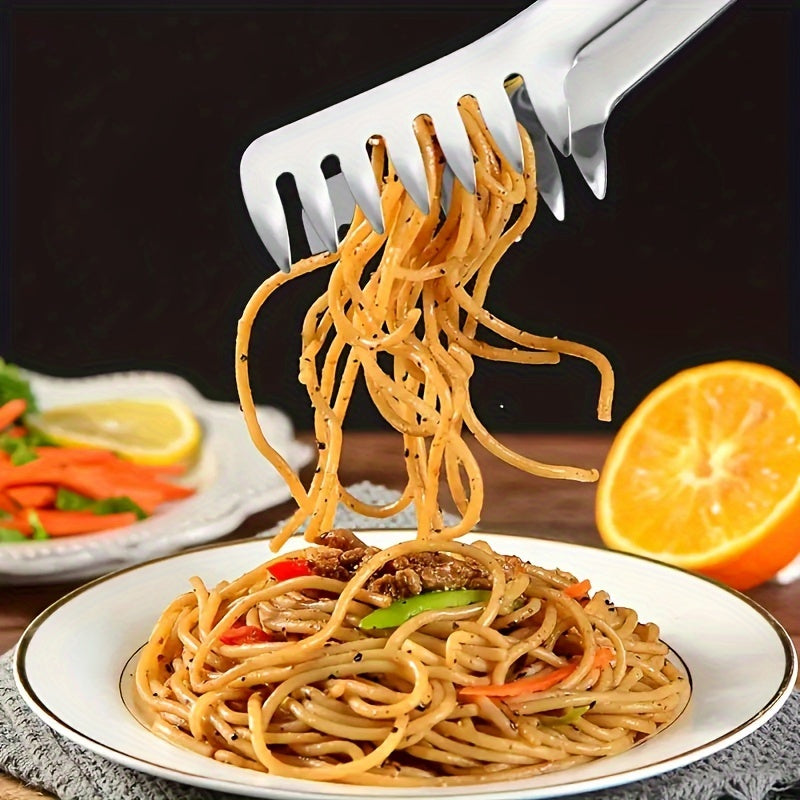 Stainless Steel Pasta Tongs Kitchen Utensils for Restaurant and Home Use