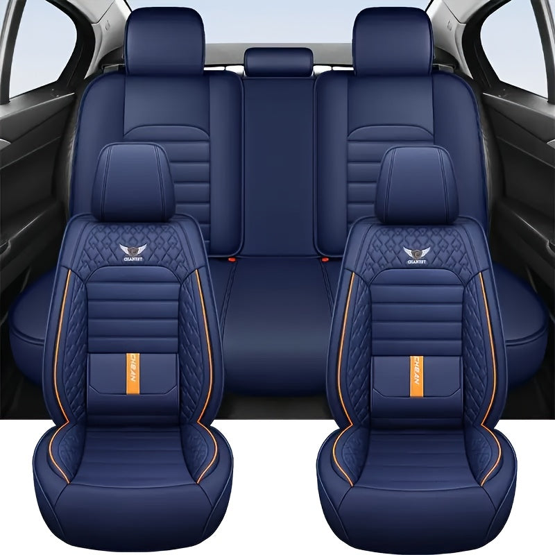 Avtomobillar uchun to'liq o'rindiq qopqog'i to'plami, qora, qizil tikuvlar, tarmoq ventilyatsiya, chidamli