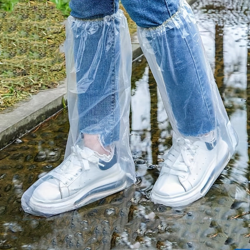 Adult Waterproof Rain Shoe Covers with Anti-Slip and Thickened Material