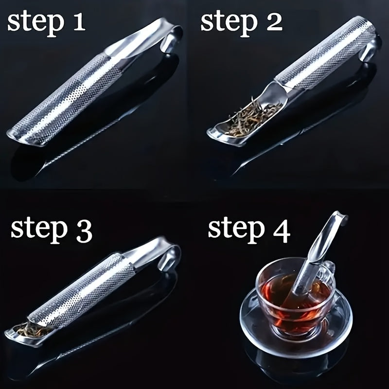 Stainless Steel Tea Infuser Long-Handle Tea Strainer for Loose Tea and Spices