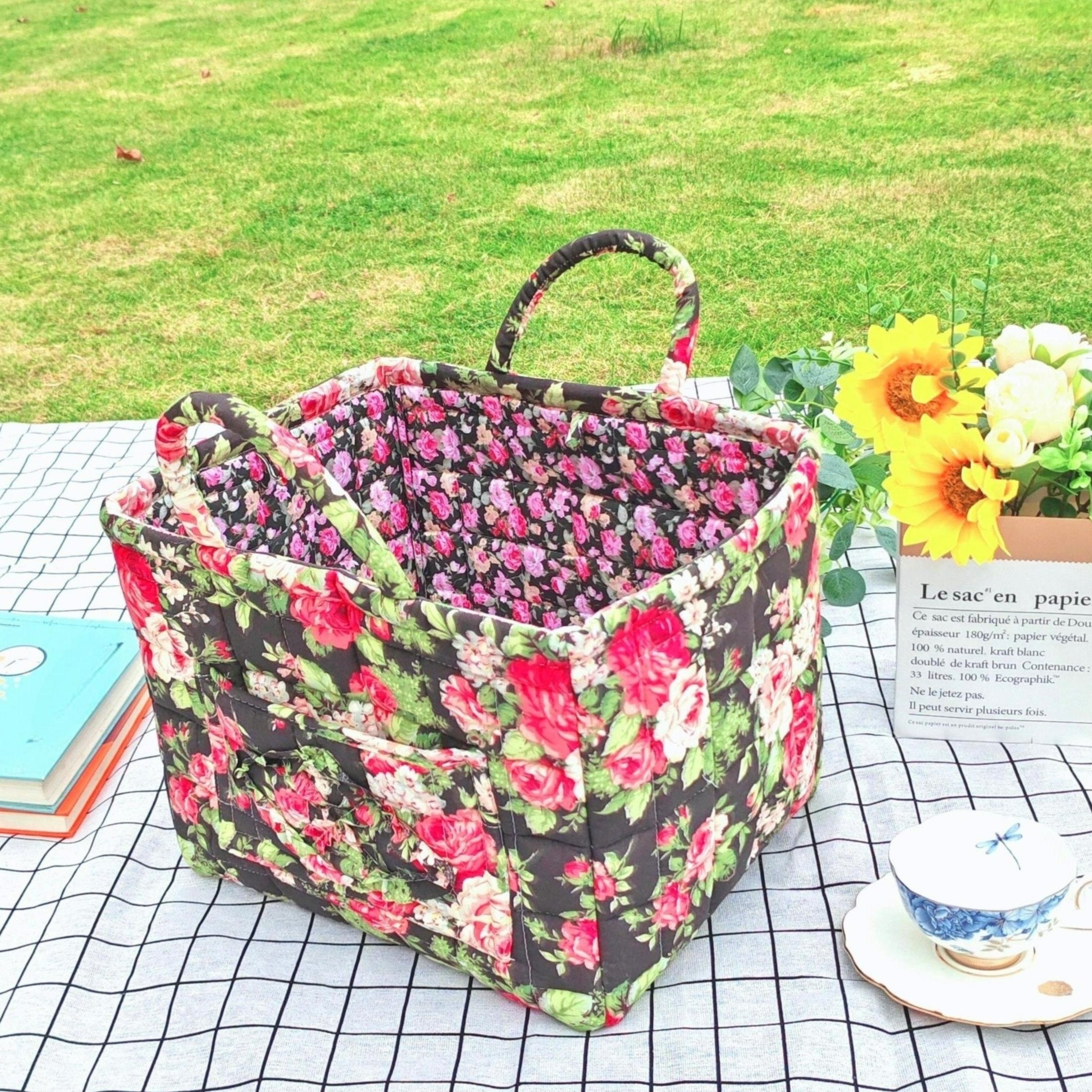 Durable Canvas Storage Basket for Clothes Jewelry and Accessories Large Washable