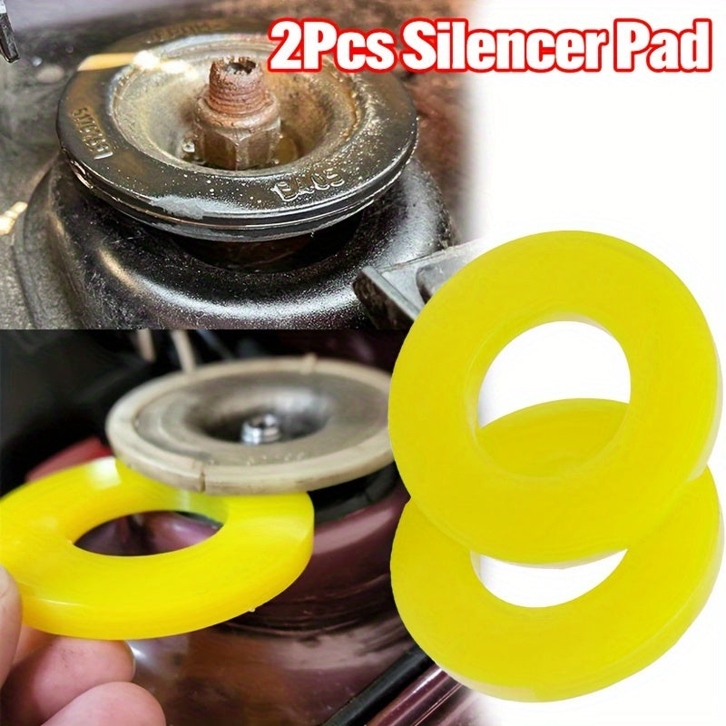 2pcs Car Suspension Strut Top Mounts Yellow Shock Absorber Bearing Front Replacement