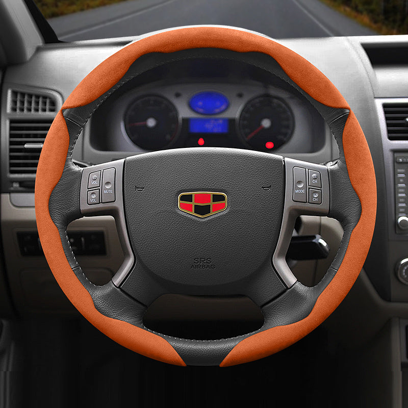 Universal Fleece Anti-Slip Ultra-Thin Steering Wheel Cover for All Seasons