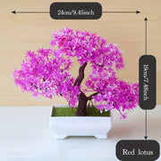 Artificial Bonsai Tree for Room Decor, Entryway, Desk, and Bookcase