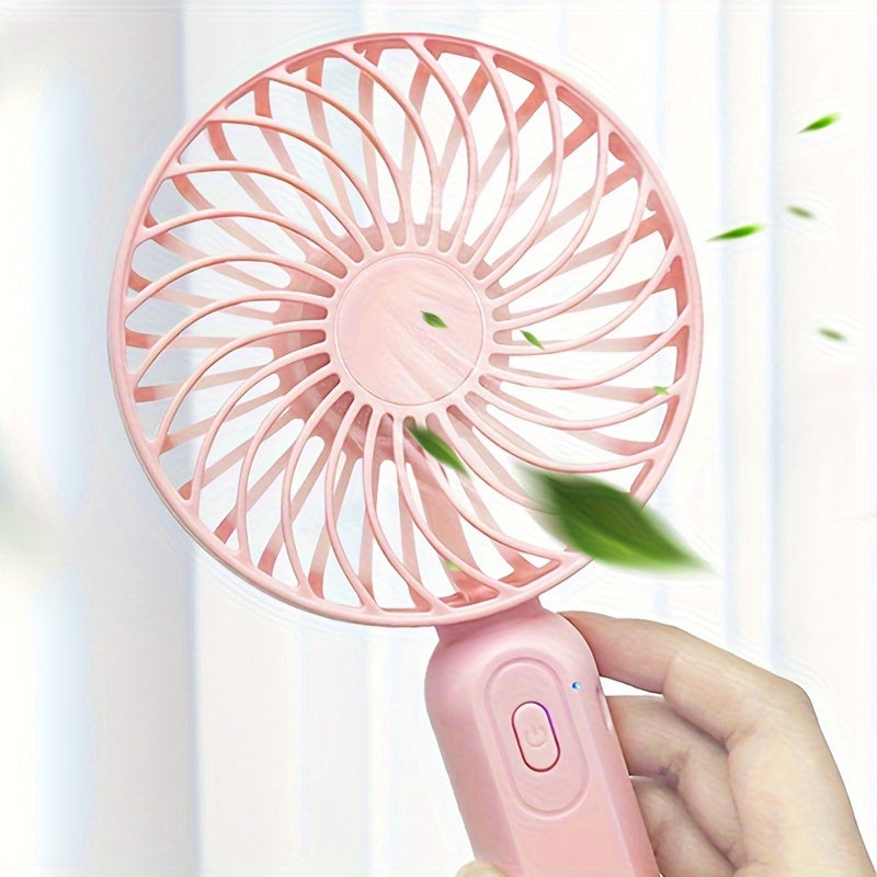 Mini USB Rechargeable Handheld Fan Portable Personal Cooling Device 9.06 Inches