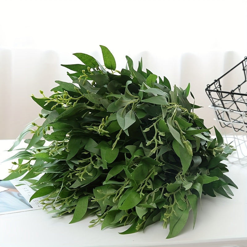 Реалистичный букет из ткани в виде ивовых листьев для свадеб, помолвок и домашнего декора – батареи не требуются.