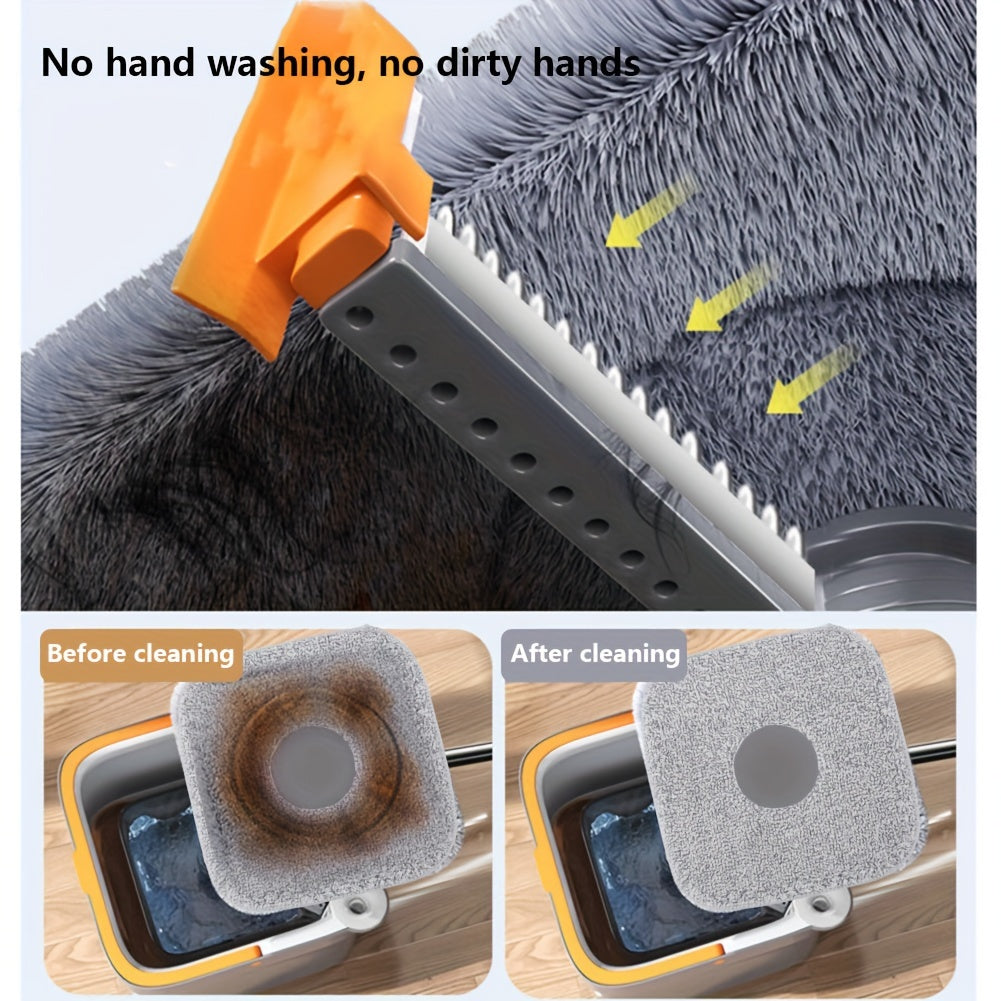 Hands-Free Wash Mop with Automatic Water Separation and 360° Rotating Head