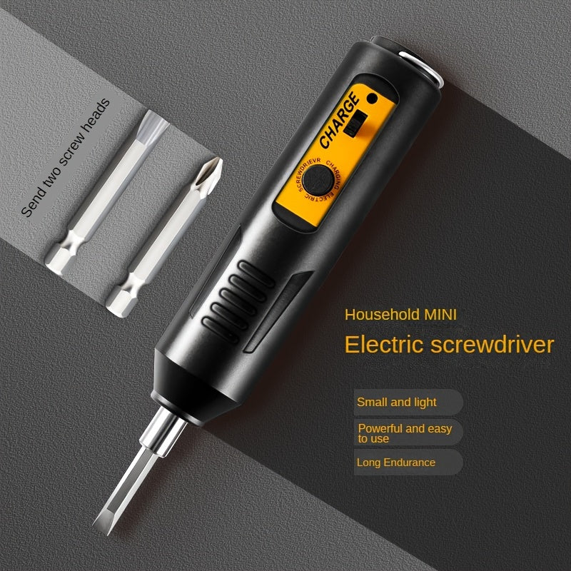 Electric Screwdriver Kit USB Rechargeable 1200mAh Lithium Battery Ergonomic Design
