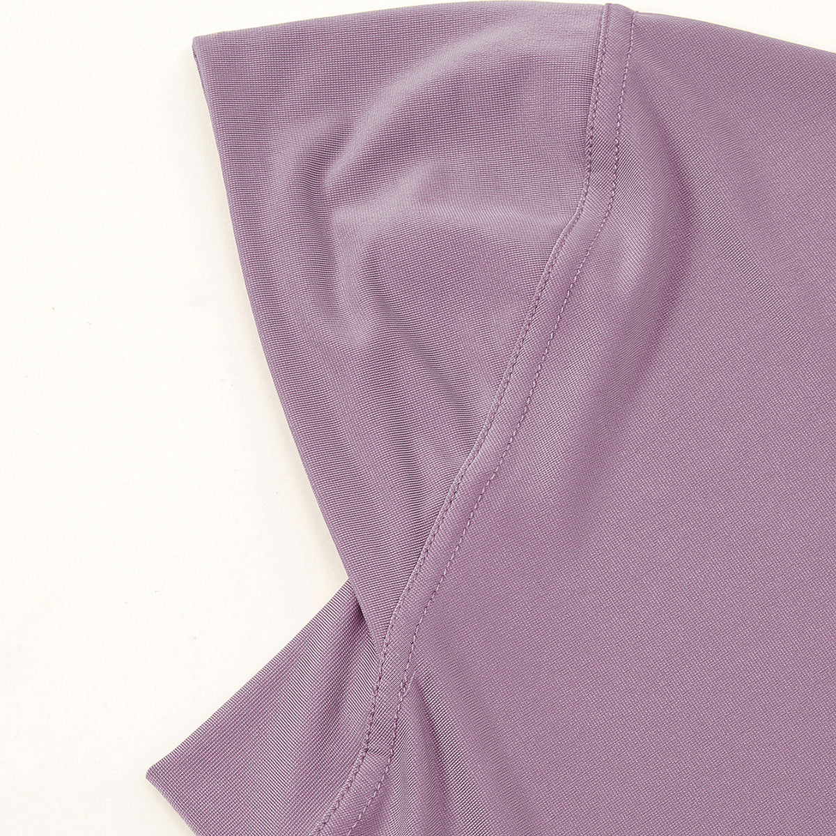 Elegant Polyester Hijab Set for Women Solid Color Yarn-Dyed Windproof Breathable Outdoor