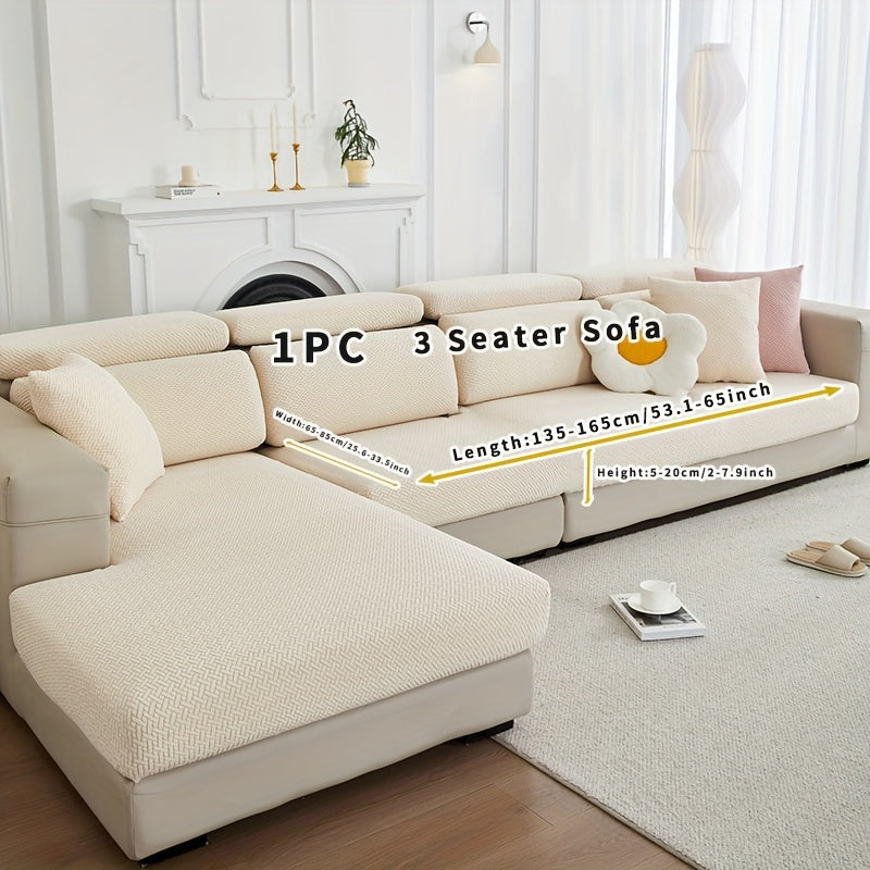 Чехол на диван для украшения гостиной, водонепроницаемый растягивающийся чехол на диван 70x70 дюймов