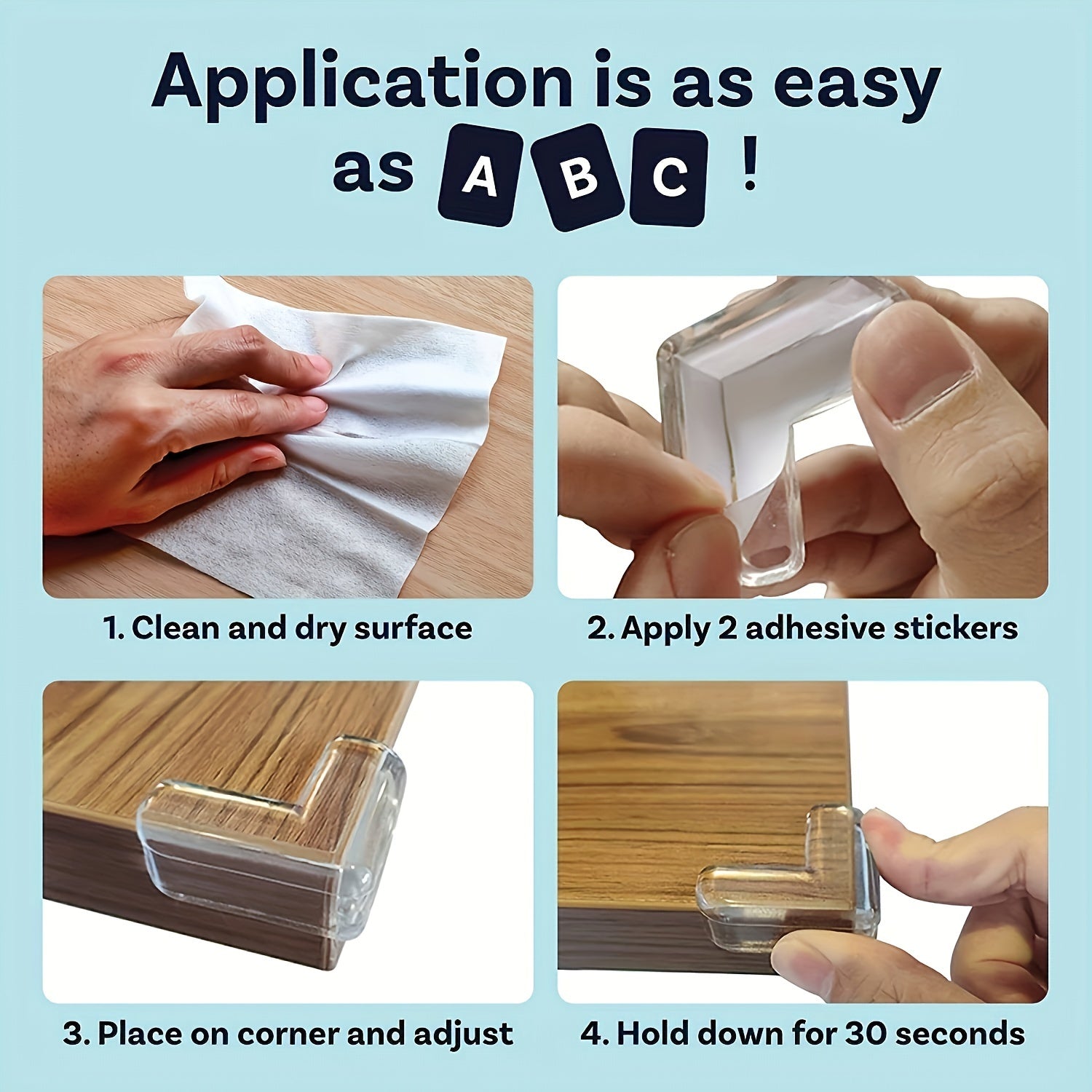 20 Pieces Baby Corner Guards Safety Pads for Furniture Edges and Corners