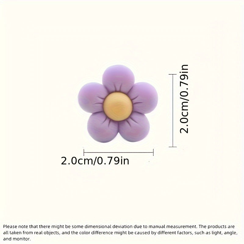 6 dona avtomobil ventilatsiya kliplari uchun bezaklar, chiroyli gul havo tozalash kliplari avtomobillar uchun