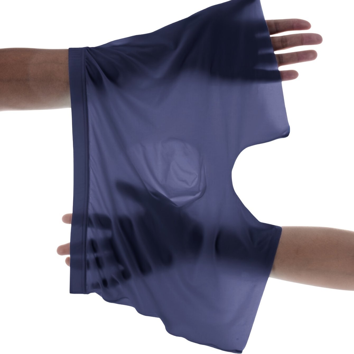 Pack de 3 bóxers semi-translúcidos para hombre de algodón-poliéster transpirable con elastano