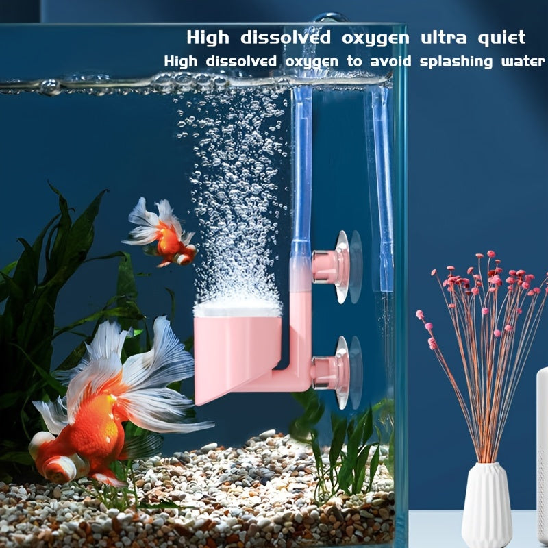 Nano Bubble Oxygen Pump for Aquariums Small to Medium Tanks Fish Health Boost