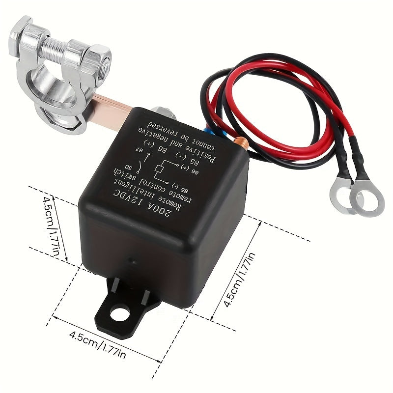 12V Car Battery Disconnect Switch Dual Remote Control Anti-Theft Isolator