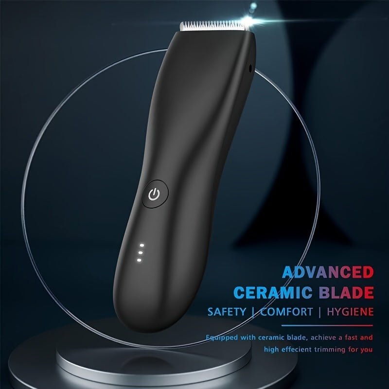 Electric shaver and body trimmer for all-over grooming