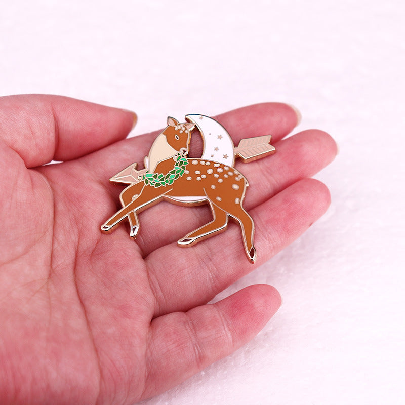 Fantasy Animal Brooch for Women Metal Pin Badge Jewelry Gift Accessory