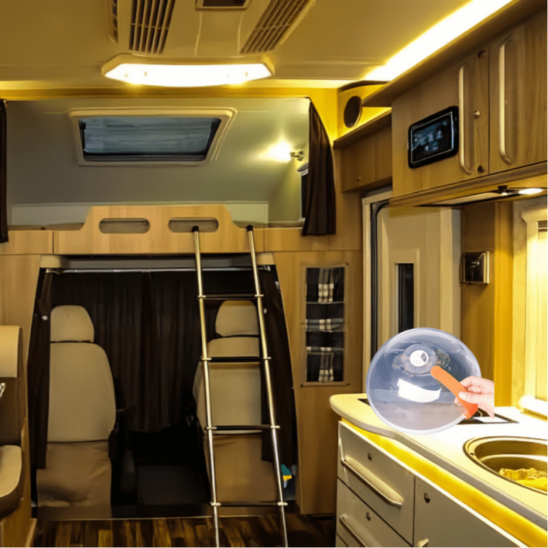 Микроволновая крышка для продуктов, безопасная для использования в автодомах, защищающая от брызг масла, многофункциональная