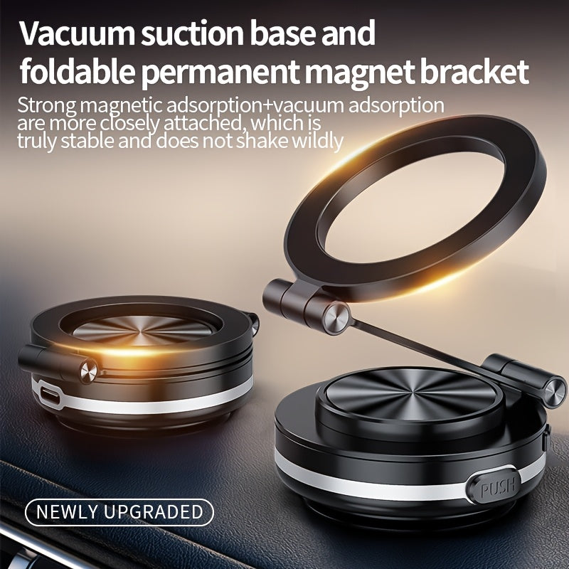 Magnitli avtomobil telefon uchun tutqich, iPhone uchun vakuum yopishqoq montaj