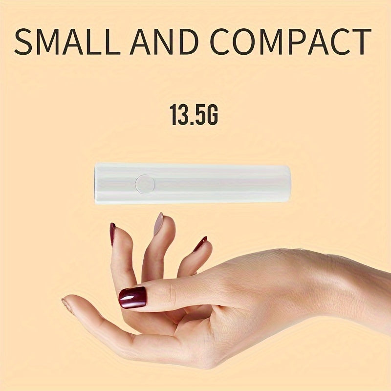 Handheld UV Nail Light for Gel Nails Portable USB Nail Dryer Rechargeable