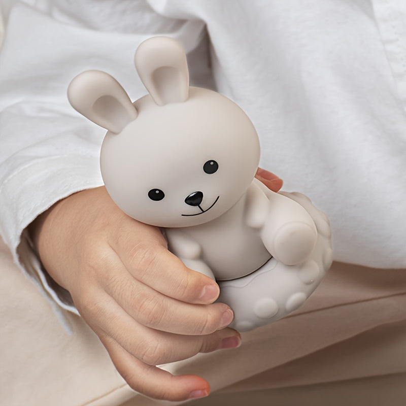 1 to'plam silikon chaqaloq yig'ish to'plari, hayvonli jumboq o'yinchoqlari va 6 oydan oshgan chaqaloqlar uchun sezgir qurilish bloklari, aralash ranglarda.