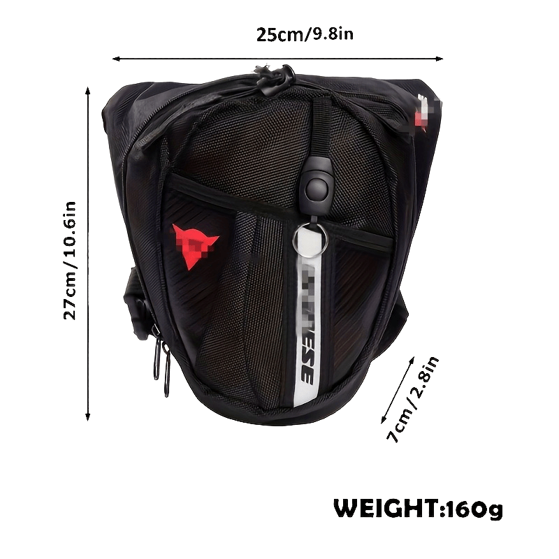 Bolso de pierna de nylon para hombres y mujeres, con caída en la cintura, correa ajustable, para exteriores y ciclismo