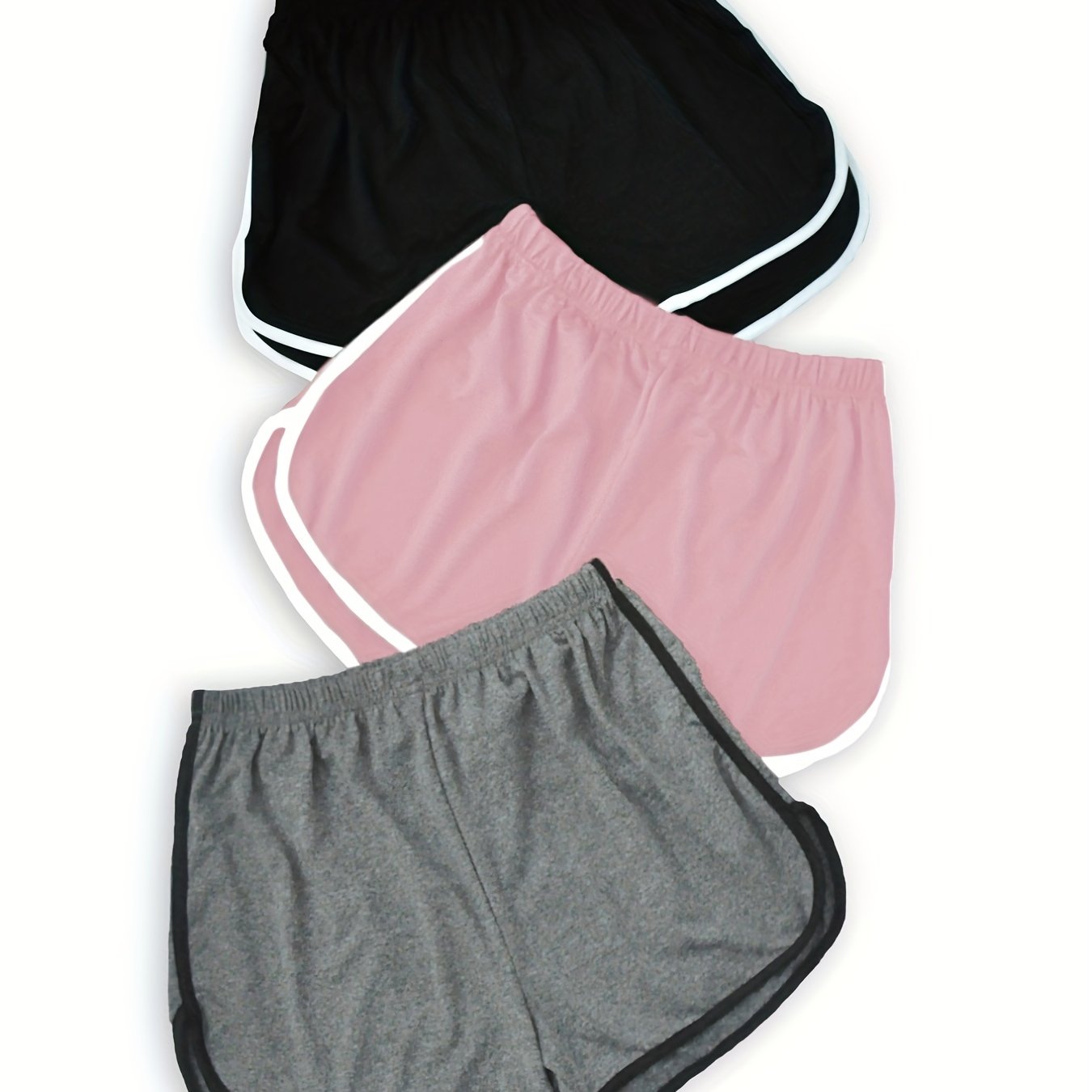 Ayollar uchun kattaroq o'lchamdagi rangli blokli uyqu shortlari polyester dam olish uchun qulay barcha mavsumlar