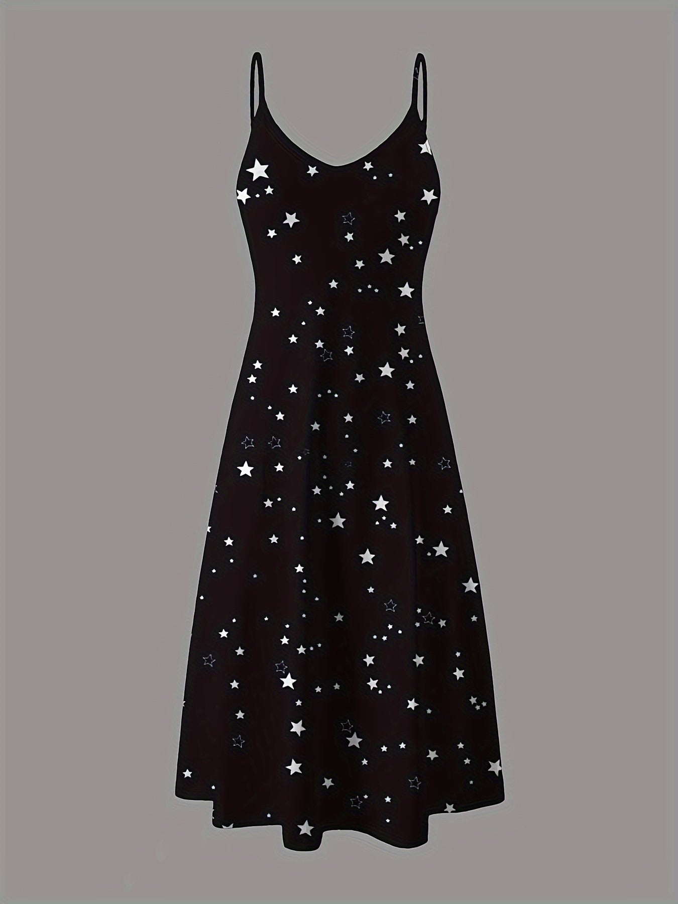 Vestido sin tirantes de estampado celestial azul marino para mujer, ropa casual de temporada, ropa de descanso