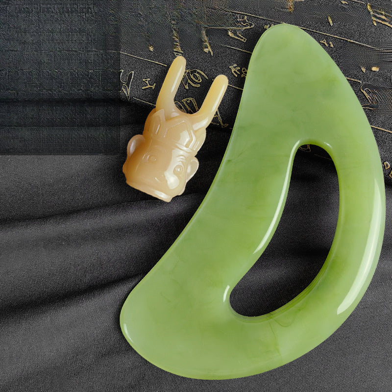 Универсальный скребок для тела для дренажа, массажа плеч, шеи, спины, живота, ног, лимфодренажа, иглоукалывания сухожилий и терапии по меридианам.