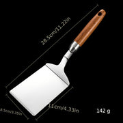 Stainless Steel Kitchen Spatula Wide Blade for Flipping Pancakes Pizza Steak