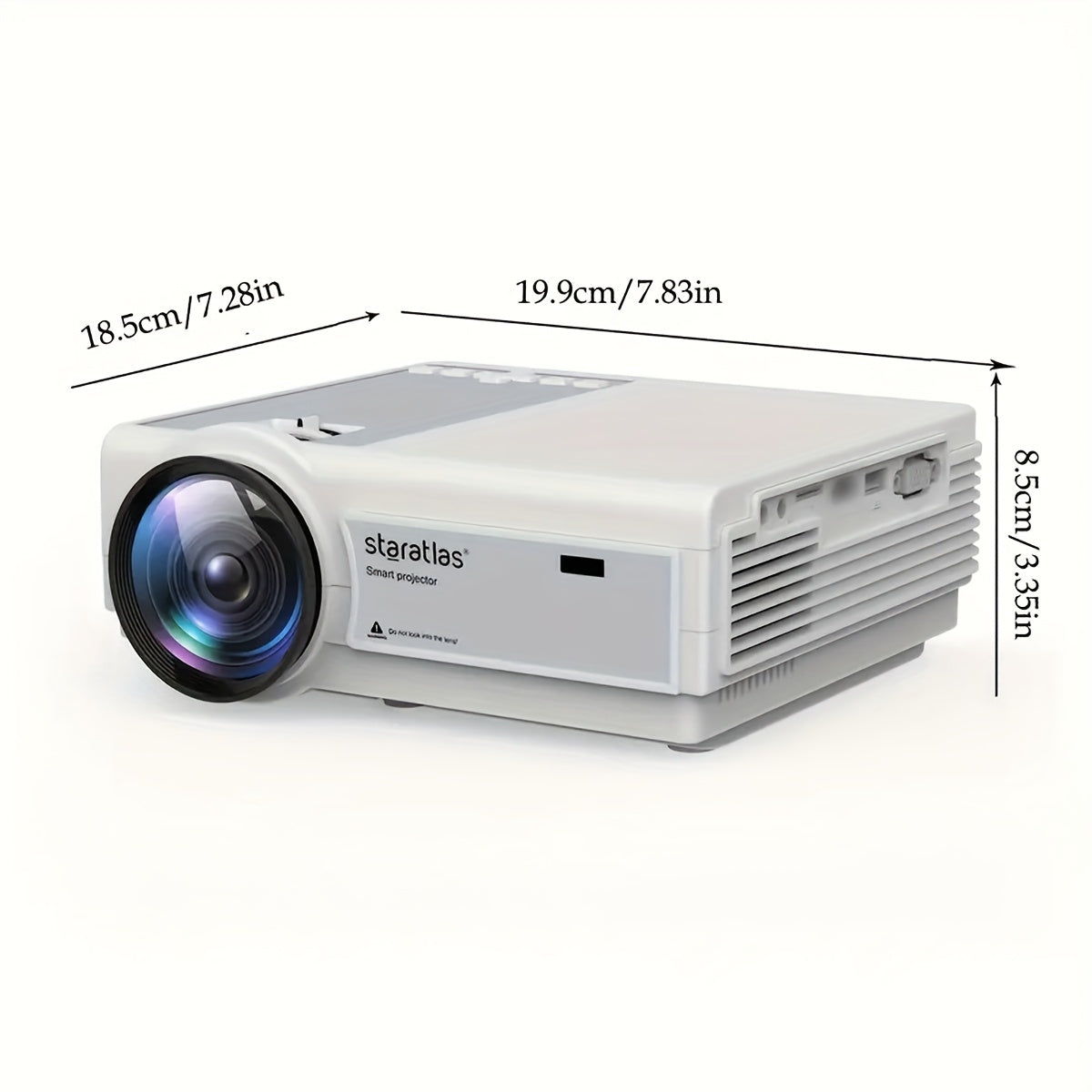 Portable Projector with Wi-Fi HD LCD 1080p Full HD Home Cinema Office Use