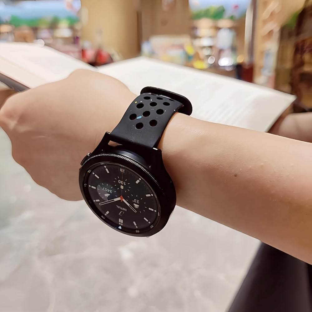 Silicone Watch Band for Samsung Galaxy Watch 4 5 6 7 Active 2 4 Classic 6 Classic Men Women