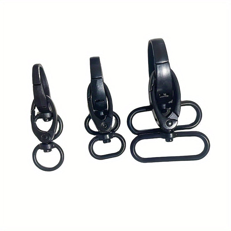 Black Olive Clasp Buckles 10-Pack Zinc Alloy Durable Rotating Handbag Strap Accessories