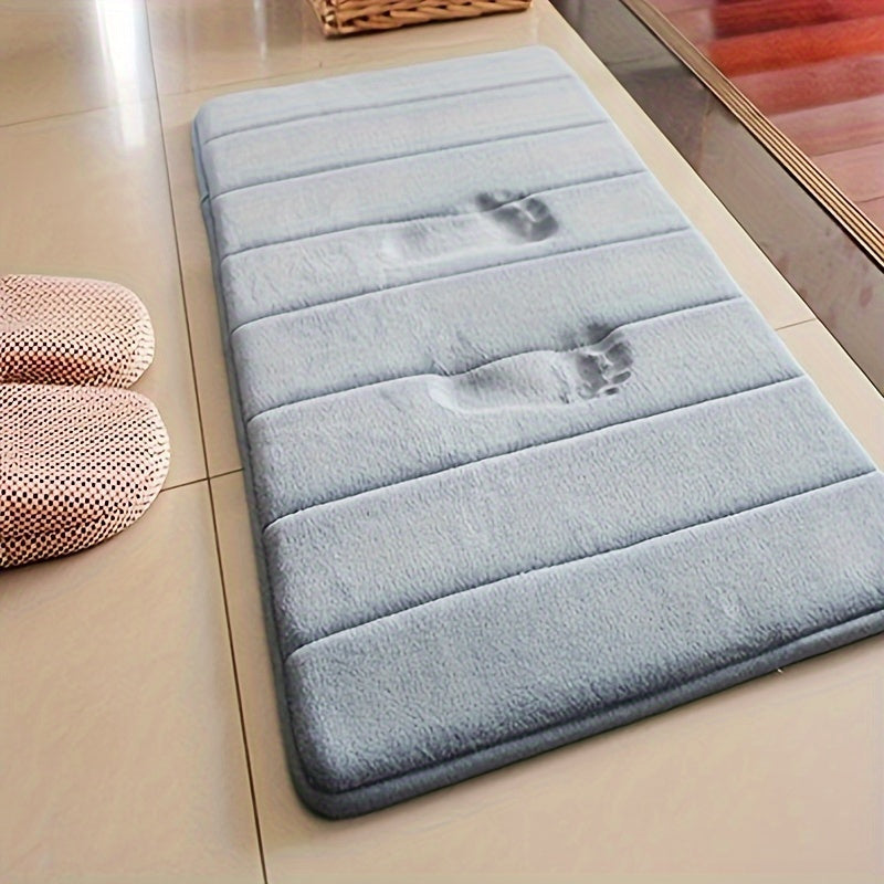 Coral Fleece Rug Soft Absorbent Warm Bath Bedroom Entryway Mat