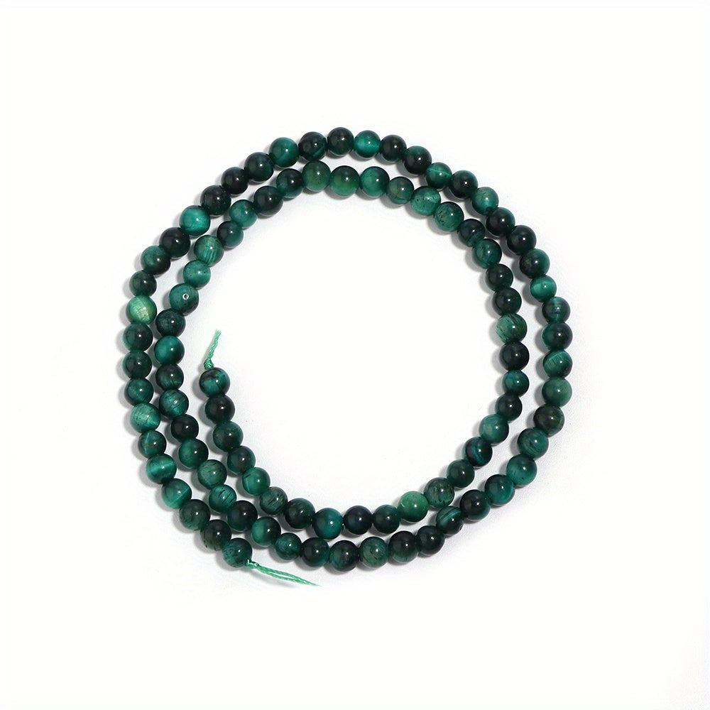 Green Tiger's Eye Beads 4-12mm Natural Stone for Jewelry Making 1 Strand