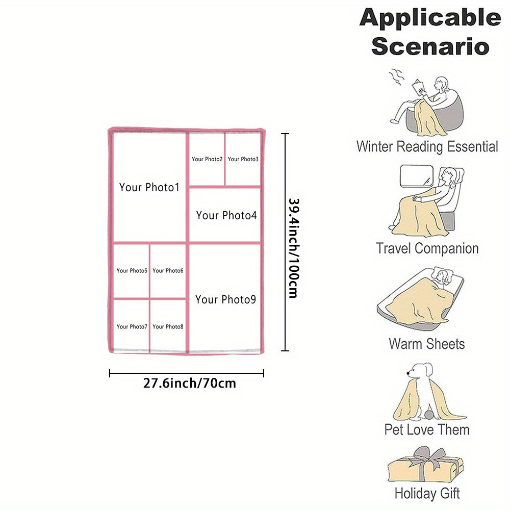 Personalized Couple Flannel Throw Blanket Soft Warm Gift for Couch Bed Camping