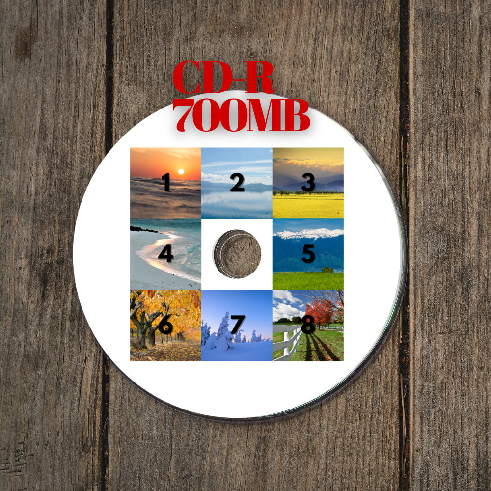 Imágenes de cubierta personalizadas para conjuntos, grabar CD-R y usar DVD-R para fotos y música