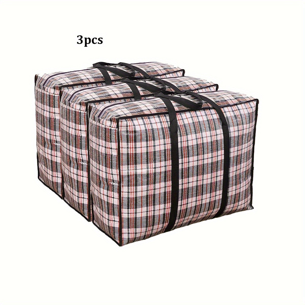 Foldable Storage Bags with Handles Sets of 1-4 for Clothes and Quilts Organizing