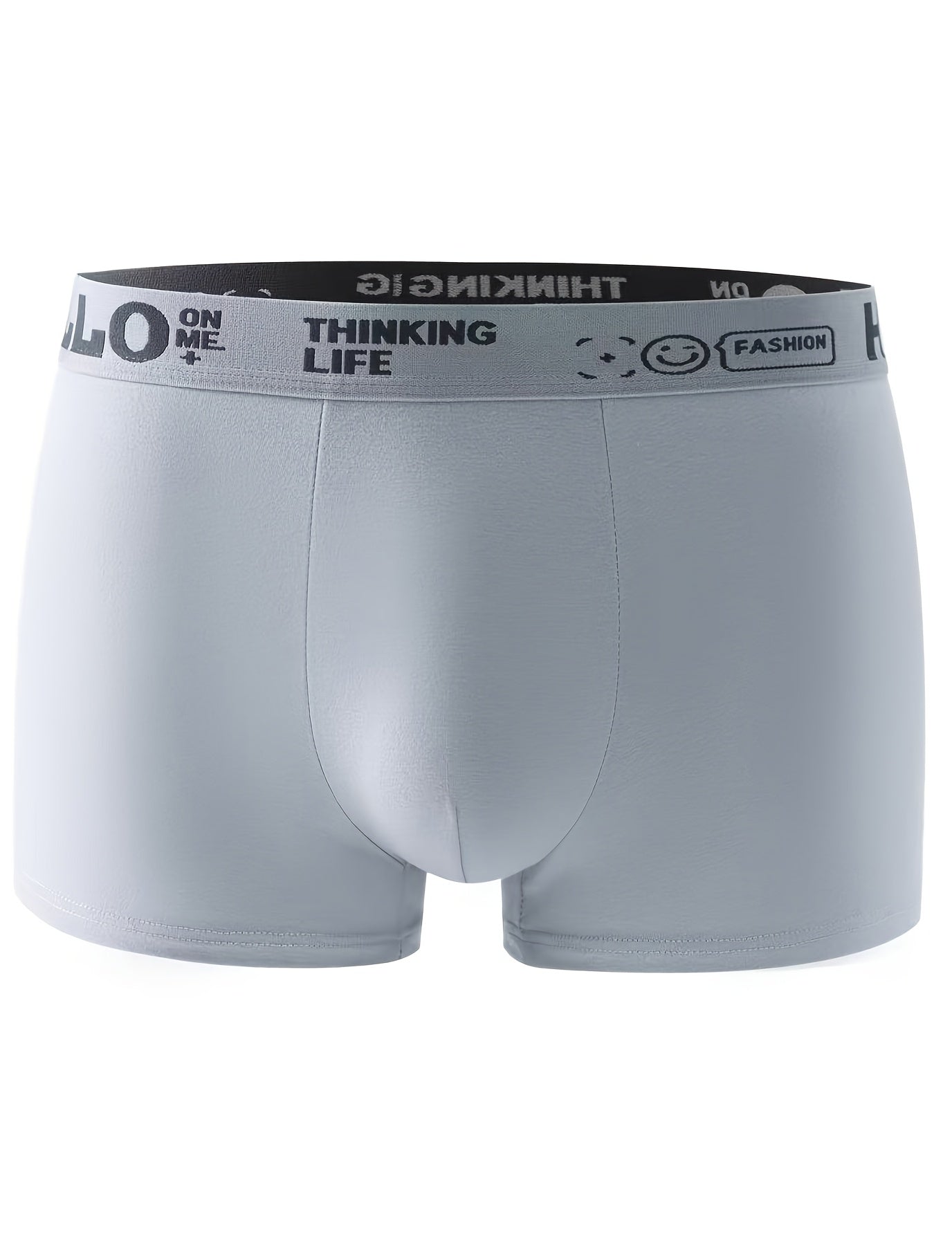 Men's Cotton Boxer Briefs 1/3/5 Pack Breathable Solid Color Daily Wear