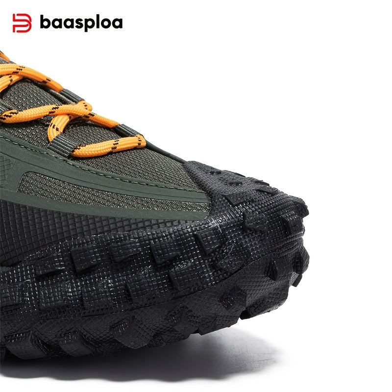 Men's Trail Running Shoes All-Season Breathable Mesh Non-Slip Tire Sole Outdoor Casual