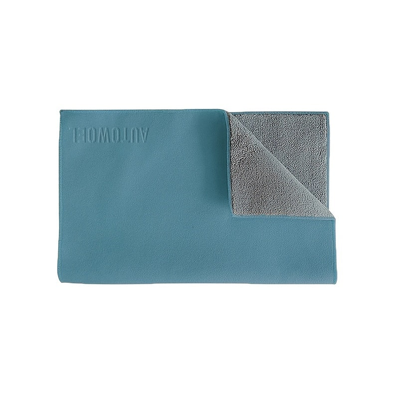 Toalla de limpieza para coche de microfibra de terciopelo, no se decolora, súper absorbente, de forma oblonga