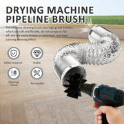 Flexible Chimney Sweep Kit 14 Pieces Nylon Brushes Heat-Resistant Dryer Vent Duct Cleaning