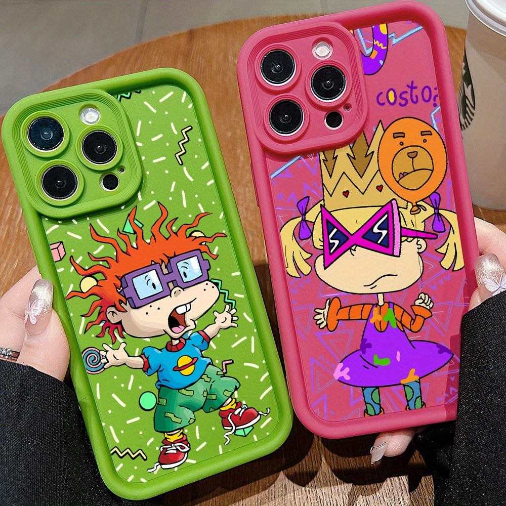 Rugrats Chuckie's Silicone Phone Case for iPhone Models with Lens Protection